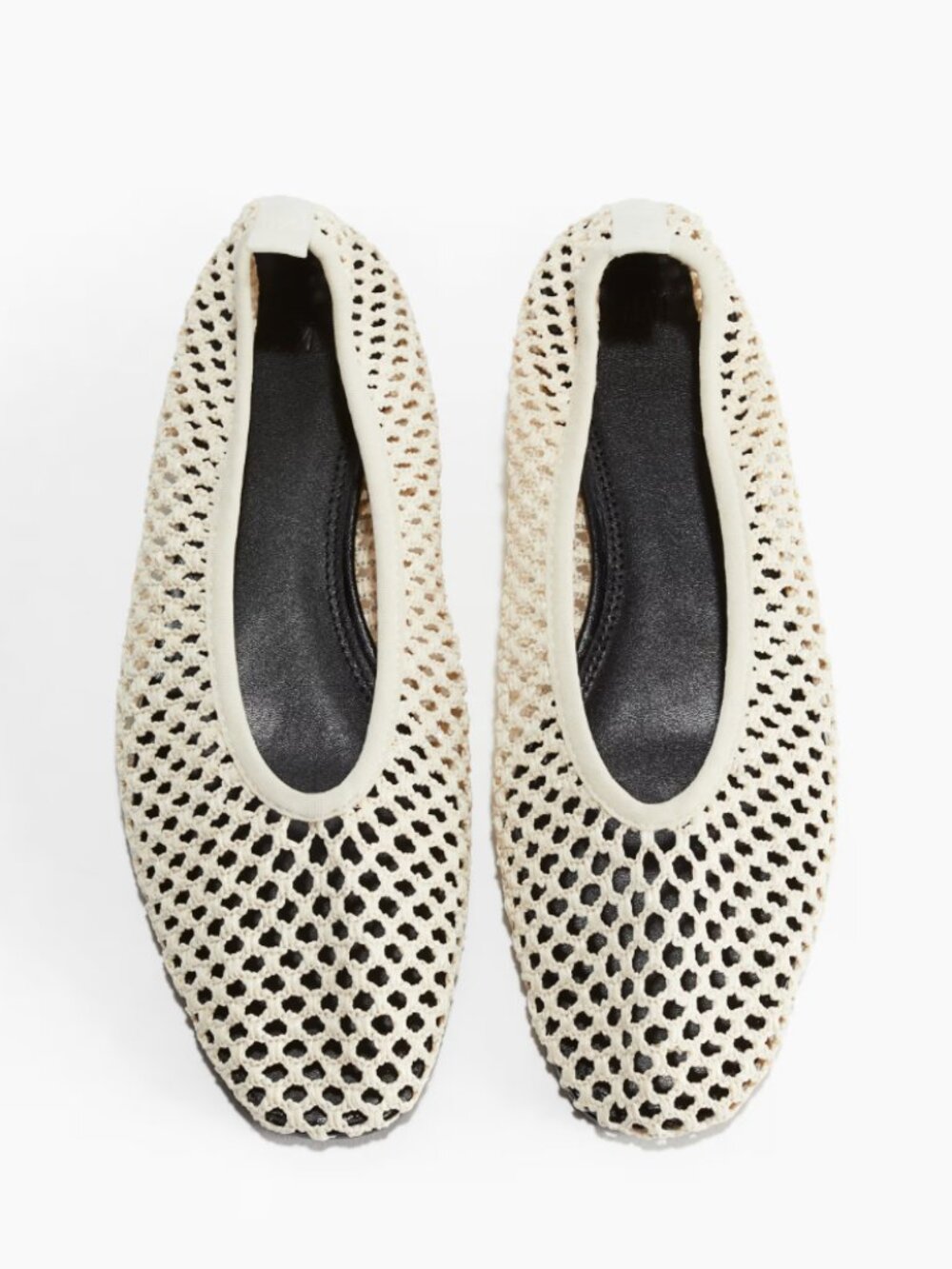 H&M Cream Braided Flats Sz 41